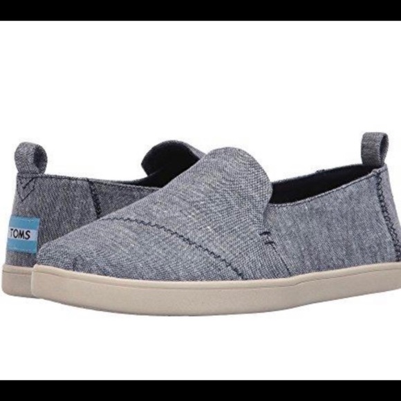 TOMS Deconstructed Alpargata, Navy Slub Chambray - Picture 1 of 7